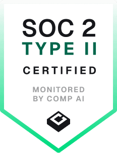 SOC 2 Type II certified